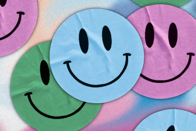 happy faces depicting having a great day
