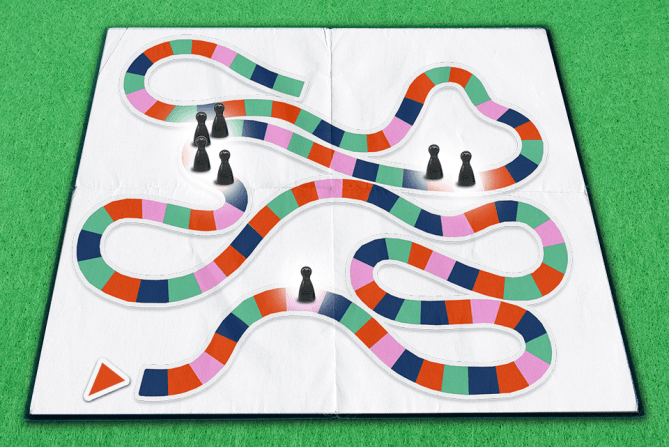 a game board that can make people feel lost